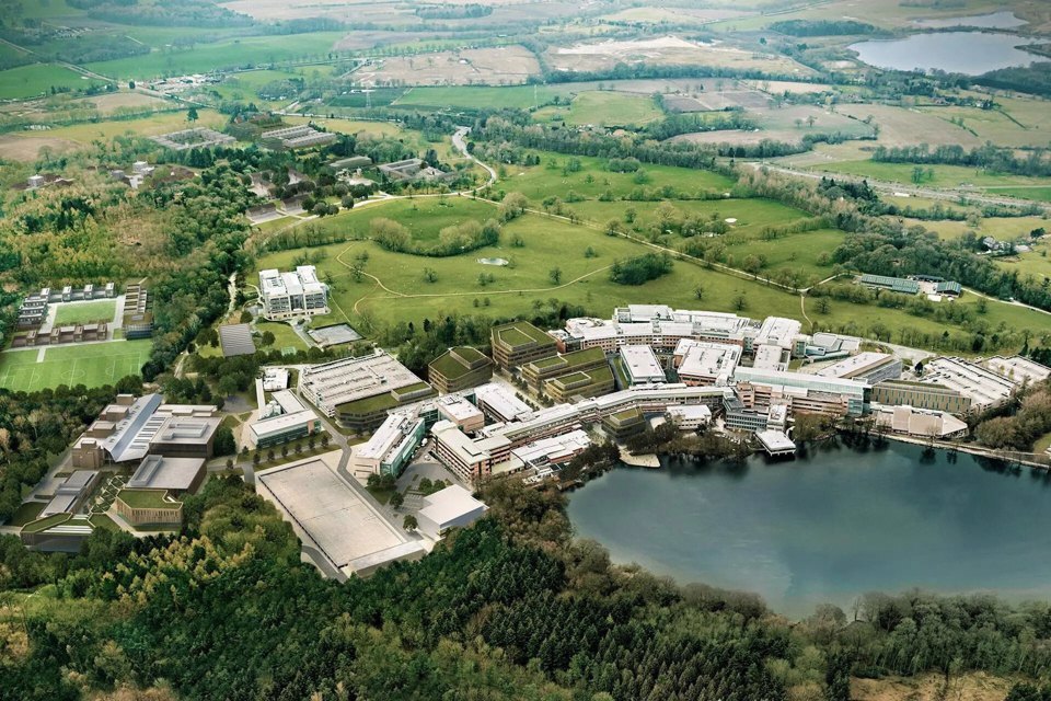 Outside view of Alderley Park.